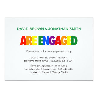 Gay Engagement Party Invitations 2