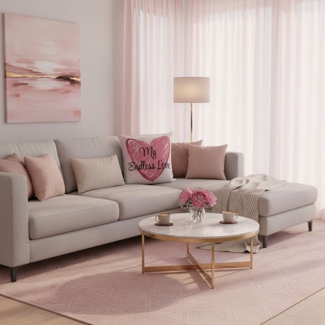 Typography  romantic elegant modern quote cushion (Creator Uploaded)