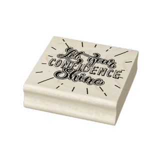 Typography Rubber Stamp