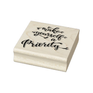 Typography Rubber Stamp