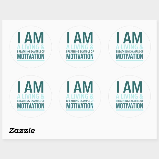 Typography Self Motivation Sticker (Sheet)