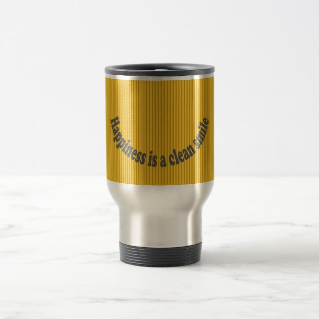 Typography Striped Pattern Dentist Dental Mug (Center)