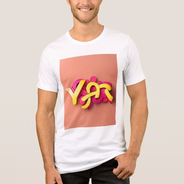 Typography Style Trending Tri-Blend Shirt (Front)