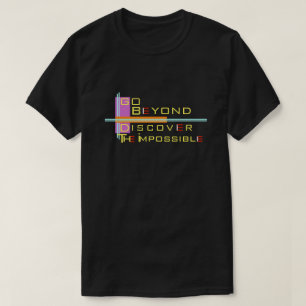 Typography Text Design With Stripes Pattern T-Shirt