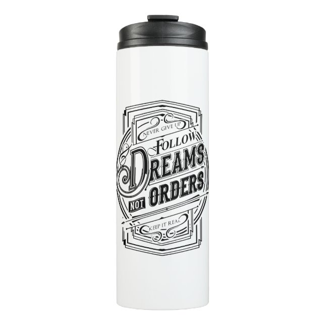 typography thermal tumbler (Front)
