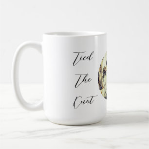 Typography Tied The Knot Couple Name Mug