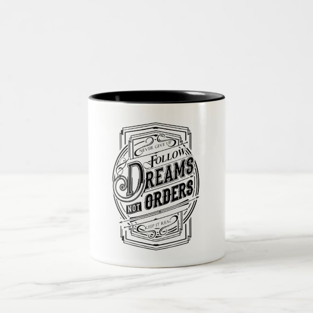 typography Two-Tone coffee mug (Center)