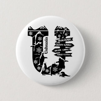 Typography U(Ushuaia: Argentina) Button