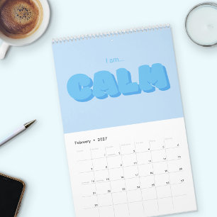 Typography Uplifting Quotes 2027 Calendar