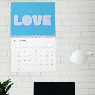 Typography Uplifting Quotes Colourful 2027 Calendar