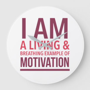 Typography Wall Clock