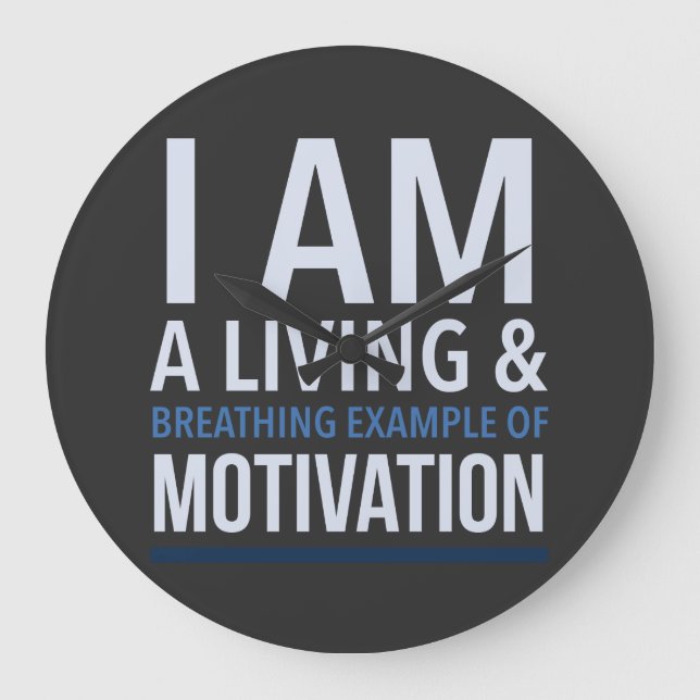 Typography Wall Clock (Front)