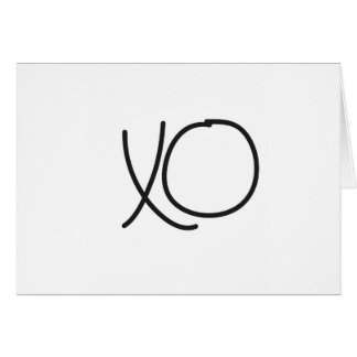Typography XO hugs and kisses calligraphy