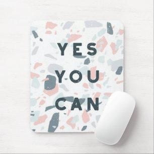 Typography - Yes You Can Mouse Mat