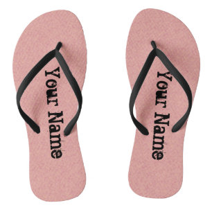 Typography Your Name on any Colour Flip Flops