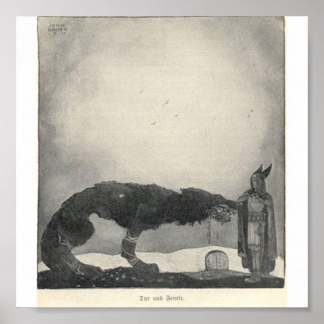 Tyr and Fenrir Poster (Front)