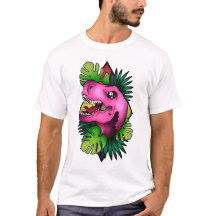 Tyranicorn Pink Dino - White 