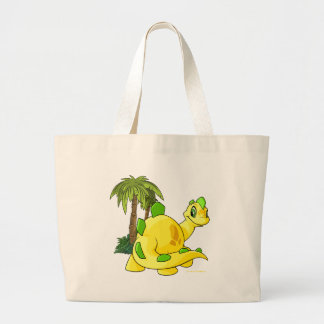 Tyrannian  yellow Chomby gazing Large Tote Bag