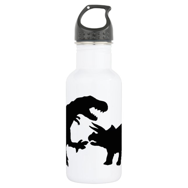 Tyrannosaur and Triceratops b 532 Ml Water Bottle (Front)