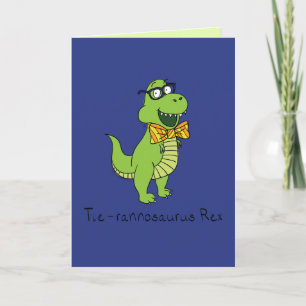 Tyrannosaurus Bowtie T Rex Funny Greeting Card