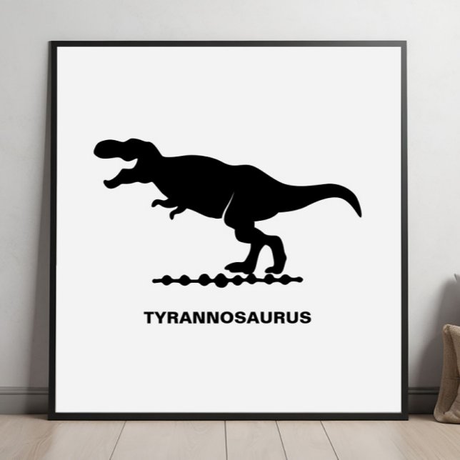 Tyrannosaurus Dinosaur Silhouette Poster (Creator Uploaded)