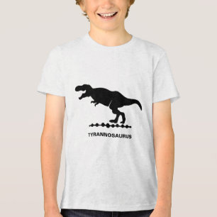 Tyrannosaurus Dinosaur Silhouette Tri-Blend Shirt