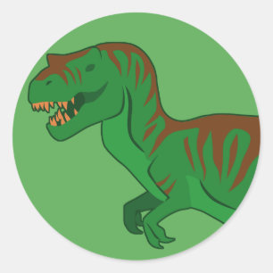Tyrannosaurus (Face) Classic Round Sticker