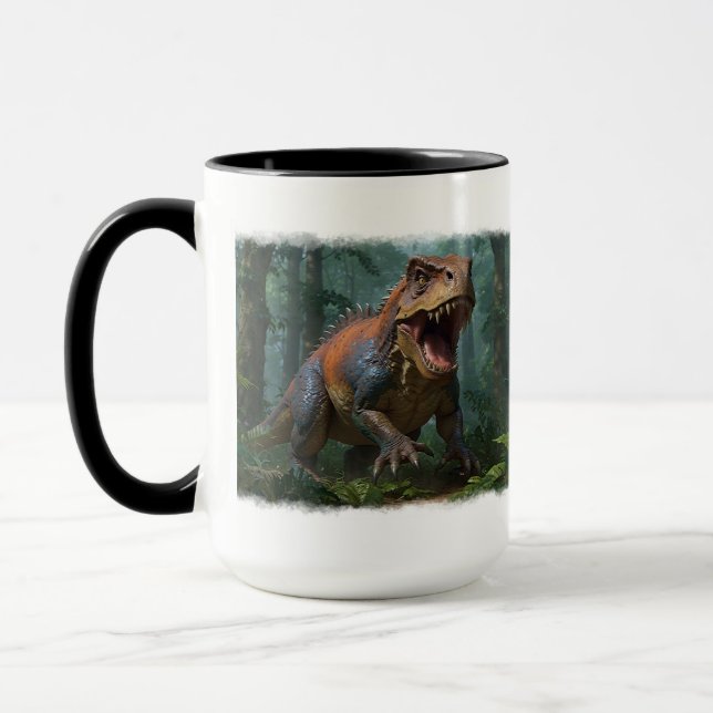 Tyrannosaurus Fun Ecology  Mug (Left)