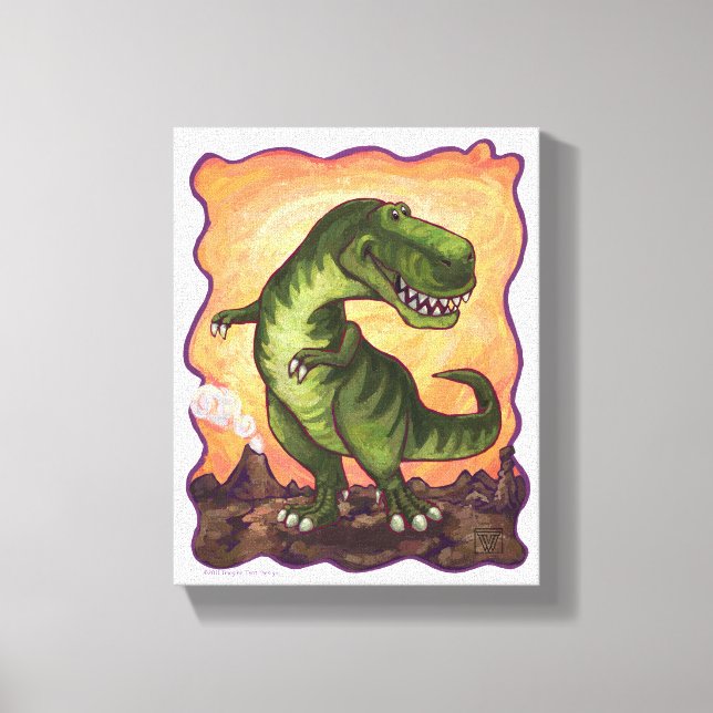 Tyrannosaurus Gifts & Accessories Canvas Print (Front)