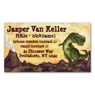 Tyrannosaurus Gifts & Accessories Magnetic Business Card