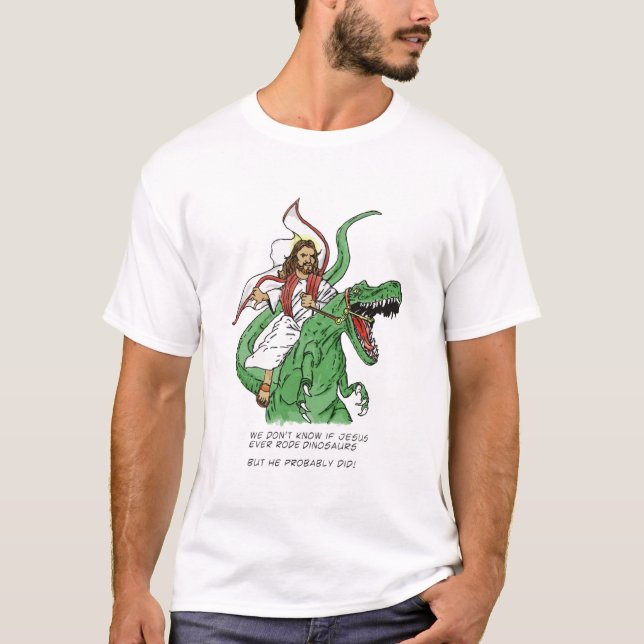 Tyrannosaurus Jesus T-Shirt (Front)