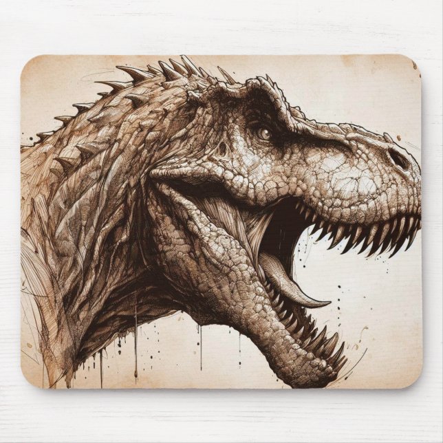 Tyrannosaurus Mouse Mat (Front)