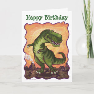 Tyrannosaurus Party Centre Card