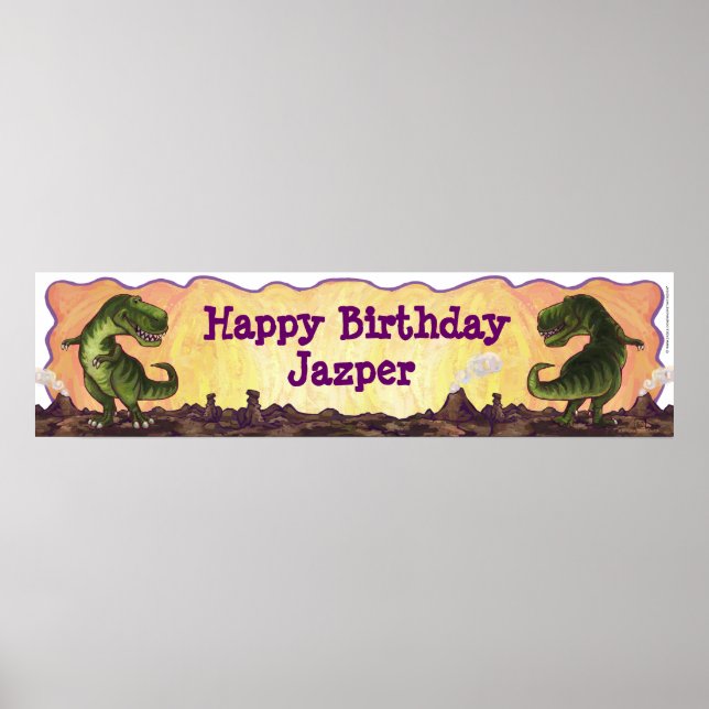 Tyrannosaurus Party Centre Poster (Front)