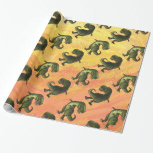 Tyrannosaurus Patterns Wrapping Paper