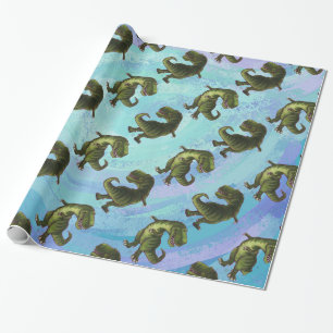 Tyrannosaurus Patterns Wrapping Paper