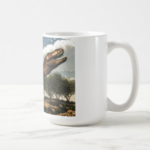 Tyrannosaurus rex and its eggs coffee mug
