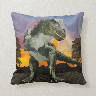 Tyrannosaurus Rex at the Twilight Hour Cushion