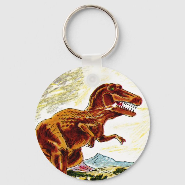 Tyrannosaurus Rex Dinosaur Key Ring (Front)