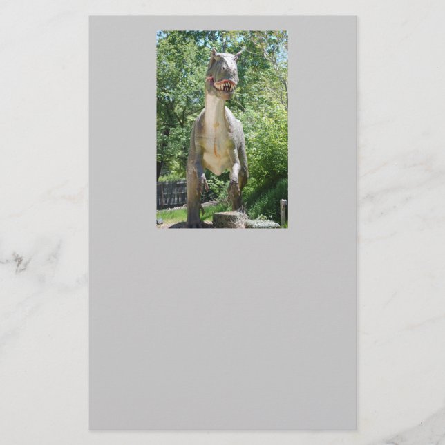 Tyrannosaurus Rex Dinosaur Stationery (Front)