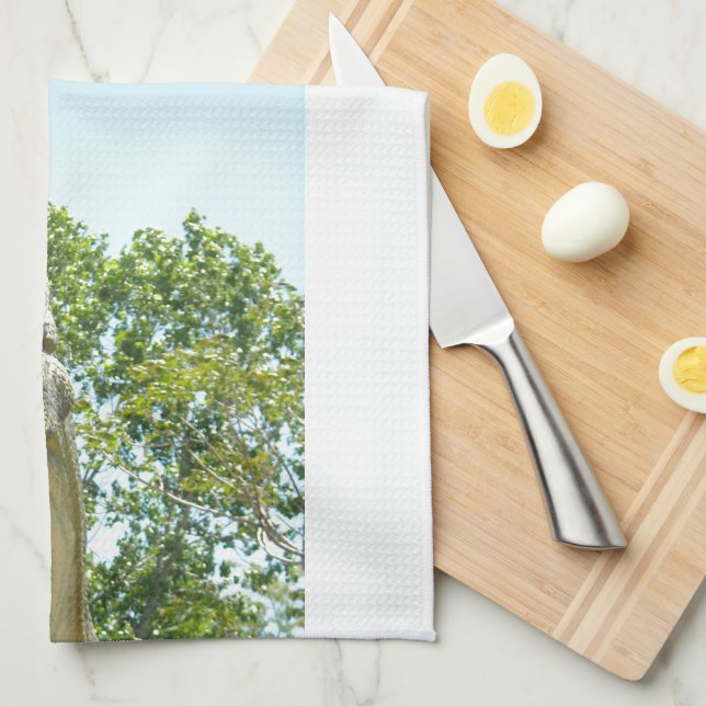 Tyrannosaurus Rex dinosaur Tea Towel (Quarter Fold)