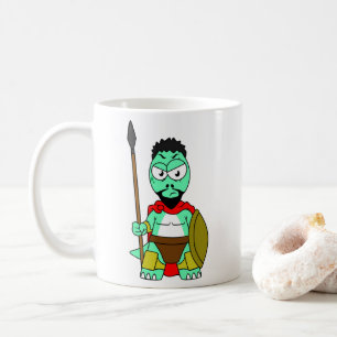 Tyrannosaurus Rex Dressed As Leonidas. Coffee Mug