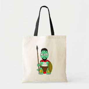 Tyrannosaurus Rex Dressed As Leonidas. Tote Bag