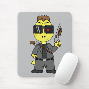 Tyrannosaurus Rex Dressed As The Terminator. Mouse Mat