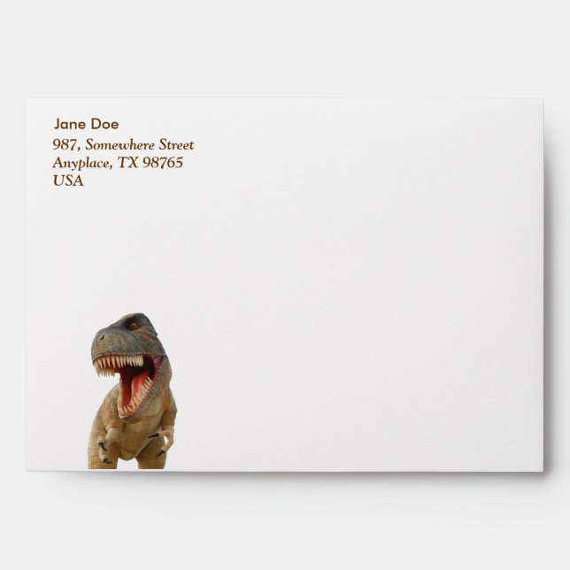 Tyrannosaurus Rex Envelope (Front)