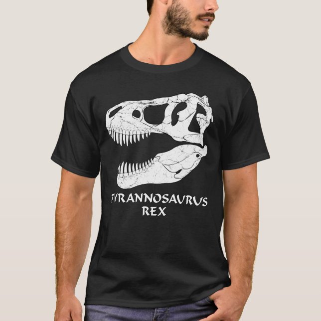 Tyrannosaurus Rex Fossil Skull T-Shirt (Front)