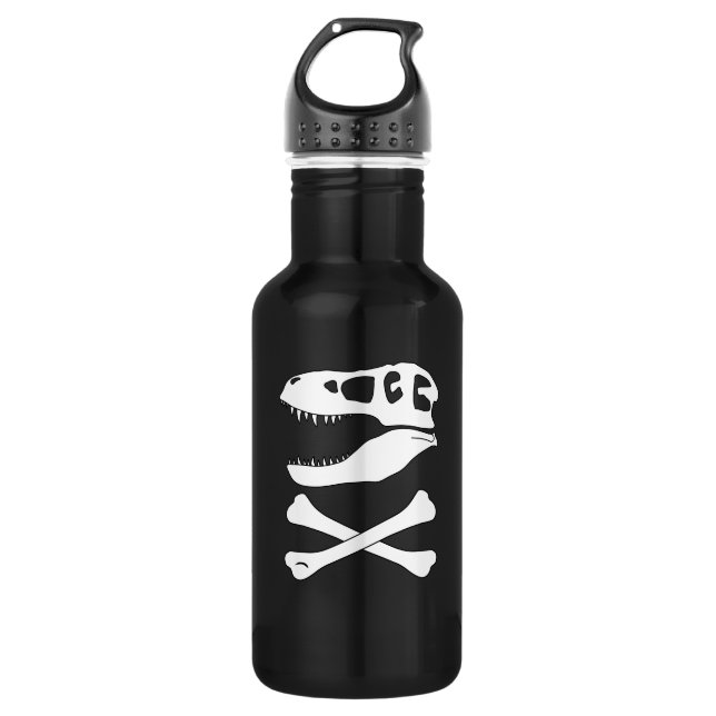 Tyrannosaurus rex Jolly Roger 532 Ml Water Bottle (Front)