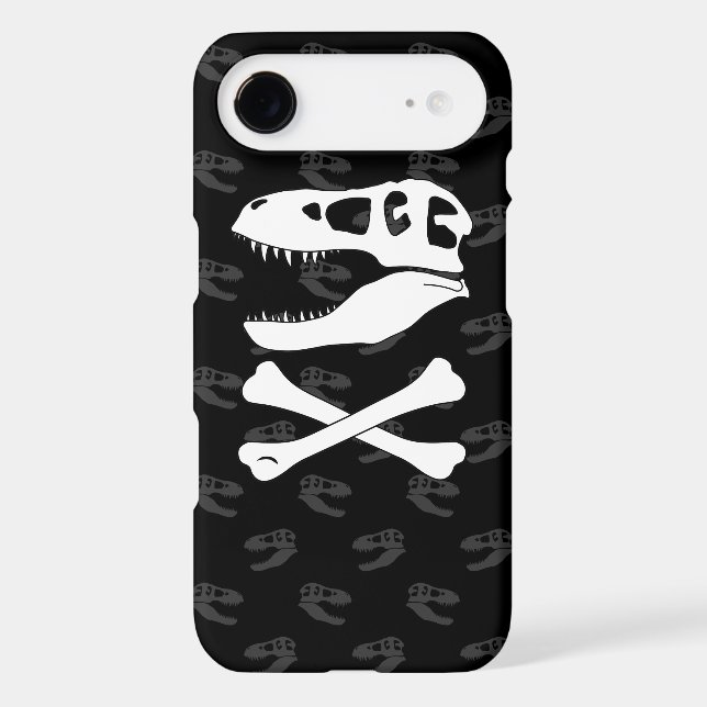 Tyrannosaurus Rex Jolly Roger Case-Mate iPhone Case (Back)