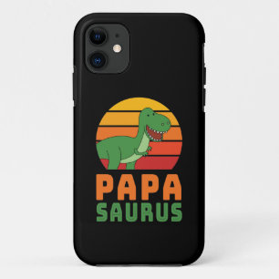 Tyrannosaurus Rex Papasaurus Dinosaur Father's Day iPhone 11 Case