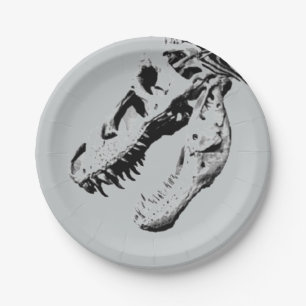 Tyrannosaurus rex paper plate
